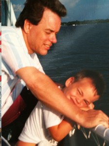 My Dad and I in Florida, circa 1990.