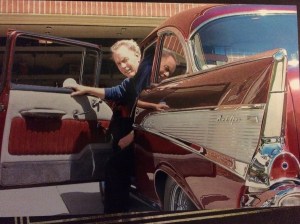My dad and his 1957 Chevy, circa 2010